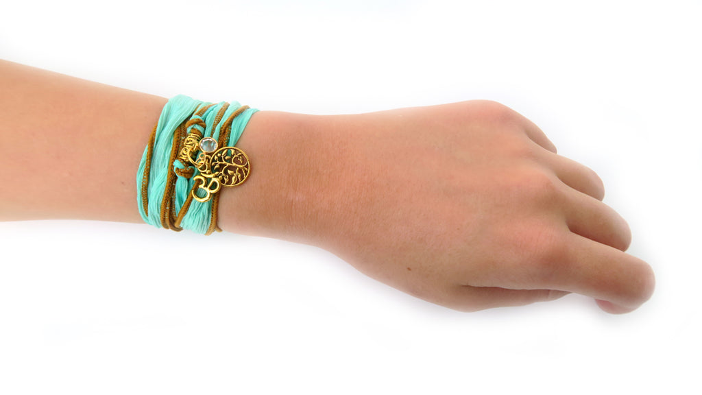 Green Goddess - Yoga Silk Wrap - Pranachic