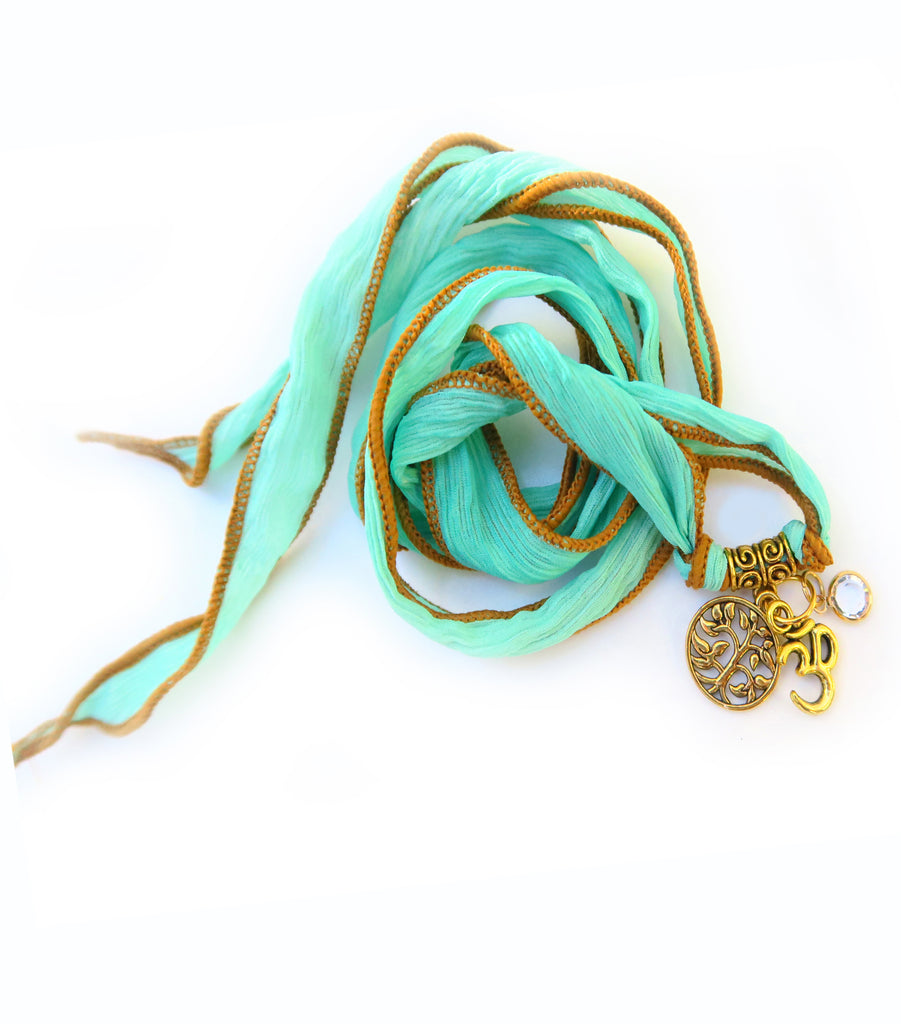 Green Goddess - Yoga Silk Wrap - Pranachic