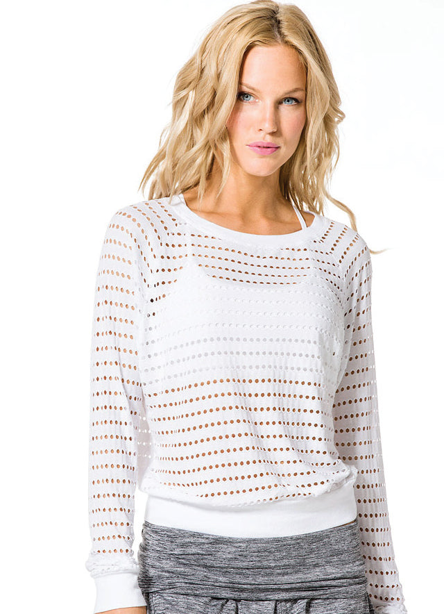 Holey Jersey Shrinky Sweatshirt - Pranachic