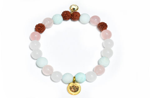 Golden Lotus Love Bracelet - Pranachic