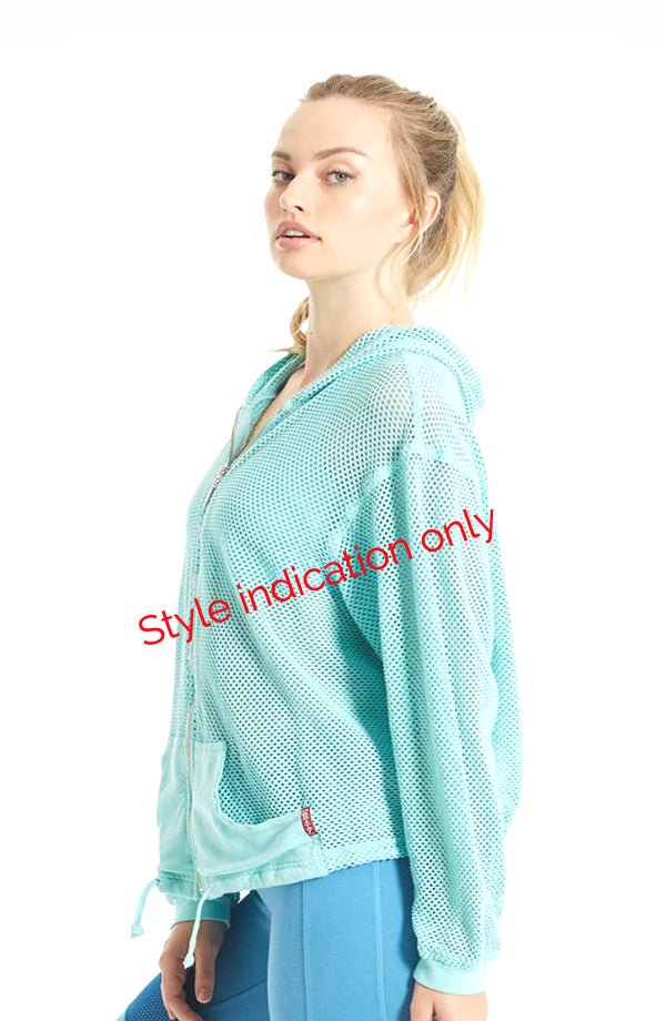 Black Mesh Tennis Jacket