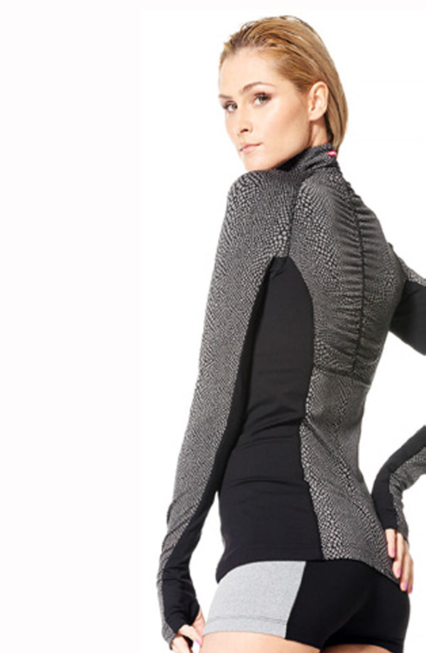 Reptile Print Zip Jacket