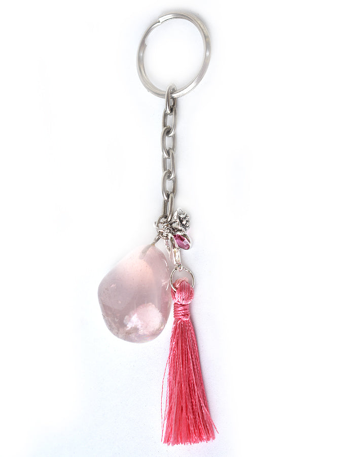 Rose Quartz Key Ring - Pranachic