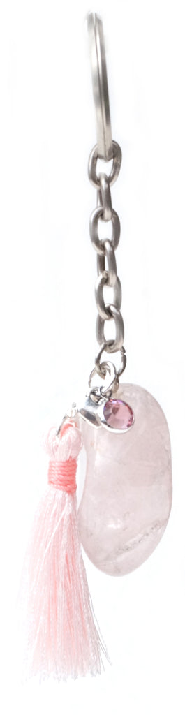 Rose Quartz Key Ring - Pranachic