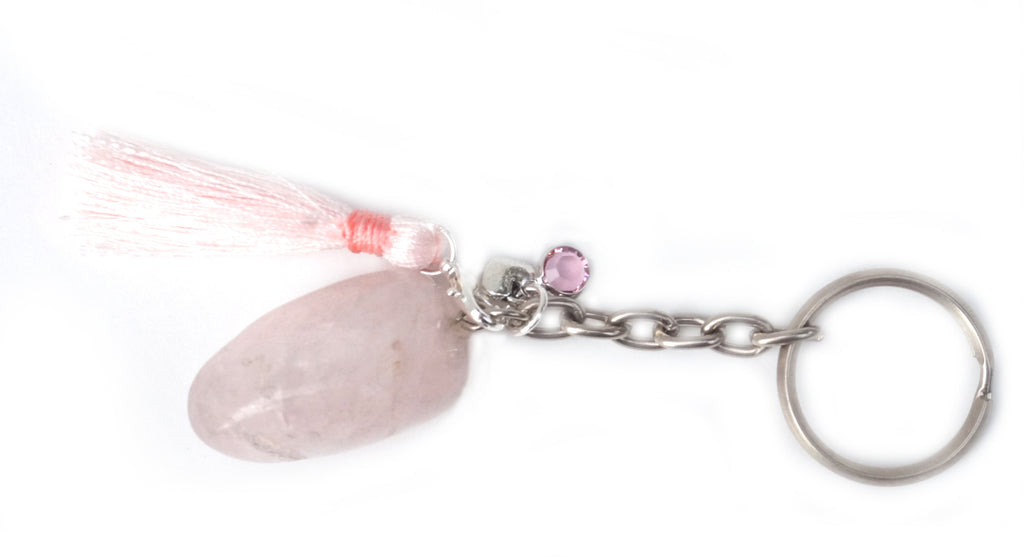 Rose Quartz Key Ring - Pranachic