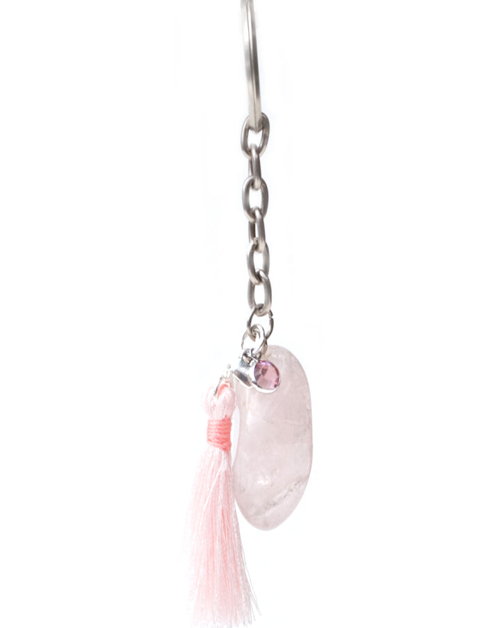 Rose Quartz Key Ring - Pranachic