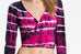 Crop Bell Sleeve Tie Front Wrap