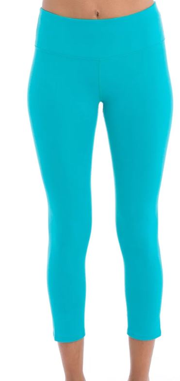 Flat Waist Supplex Performance Capri Leggings