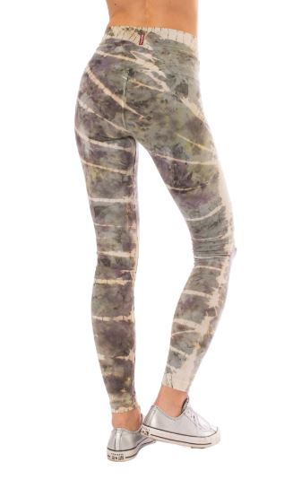 Hi Rise Ankle Leggings with Acid Spiral, Iceberg and Stormwash Tie Dyes