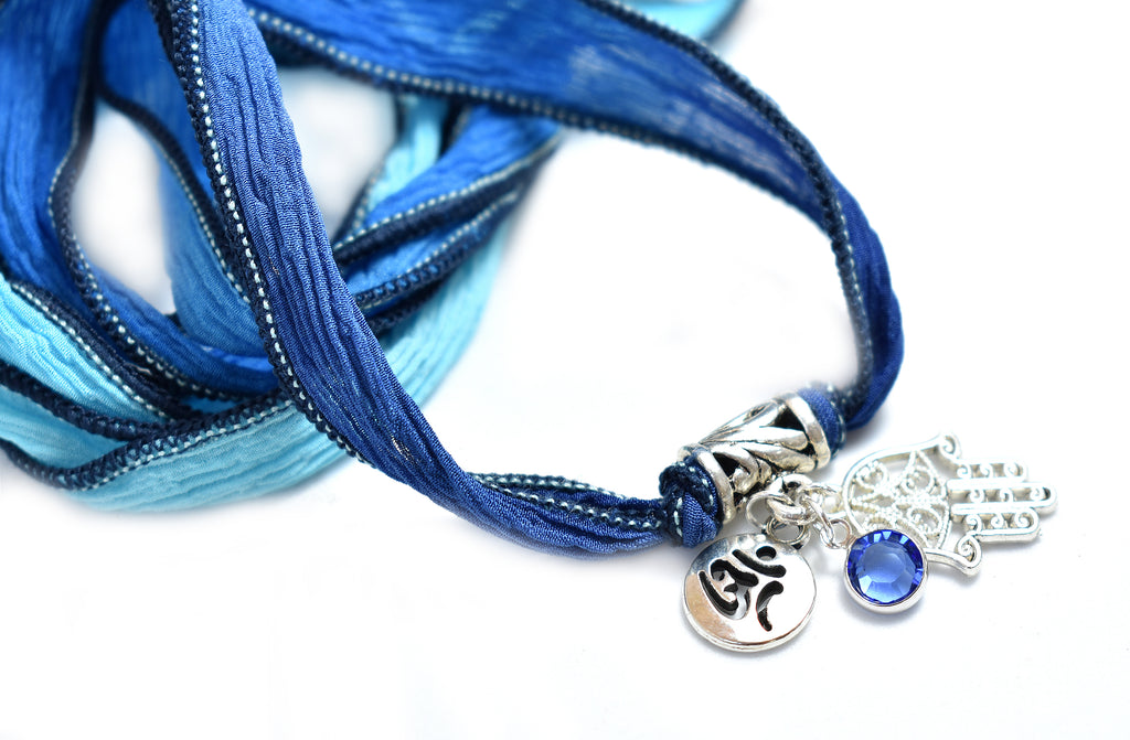 True Blue Moon - Yoga Silk Wrap - Pranachic