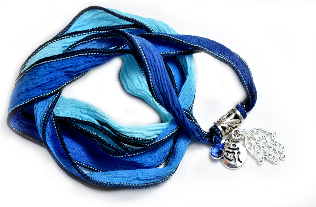 True Blue Moon - Yoga Silk Wrap - Pranachic