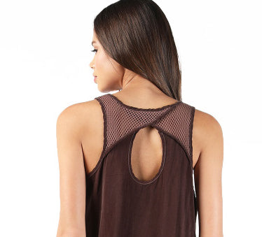 Honeycomb Yoke Tank Dress