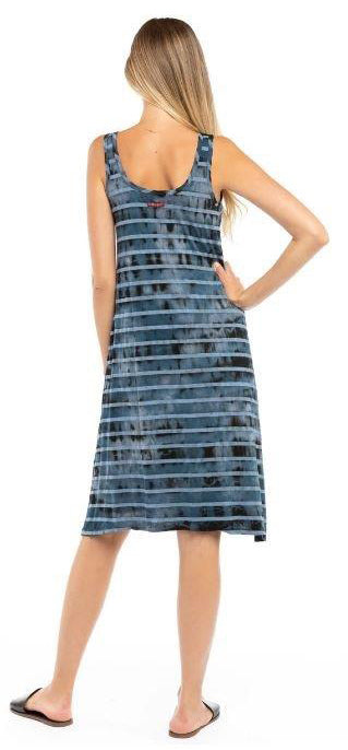 Chambray Striped Frolic Tank Dress