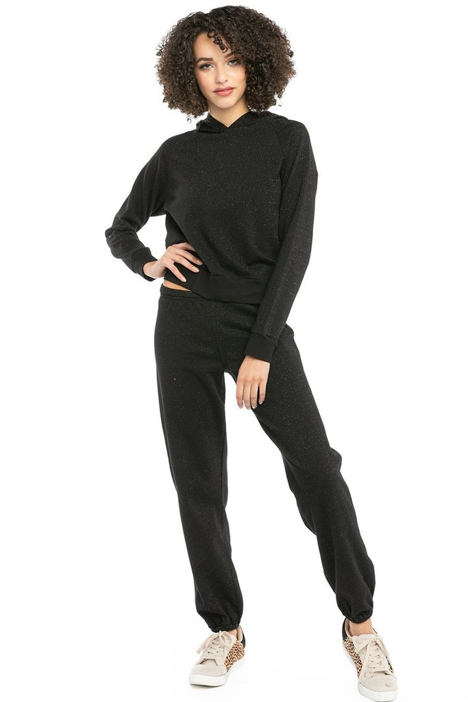 Heathered Fleece Sparkle Sweatpants