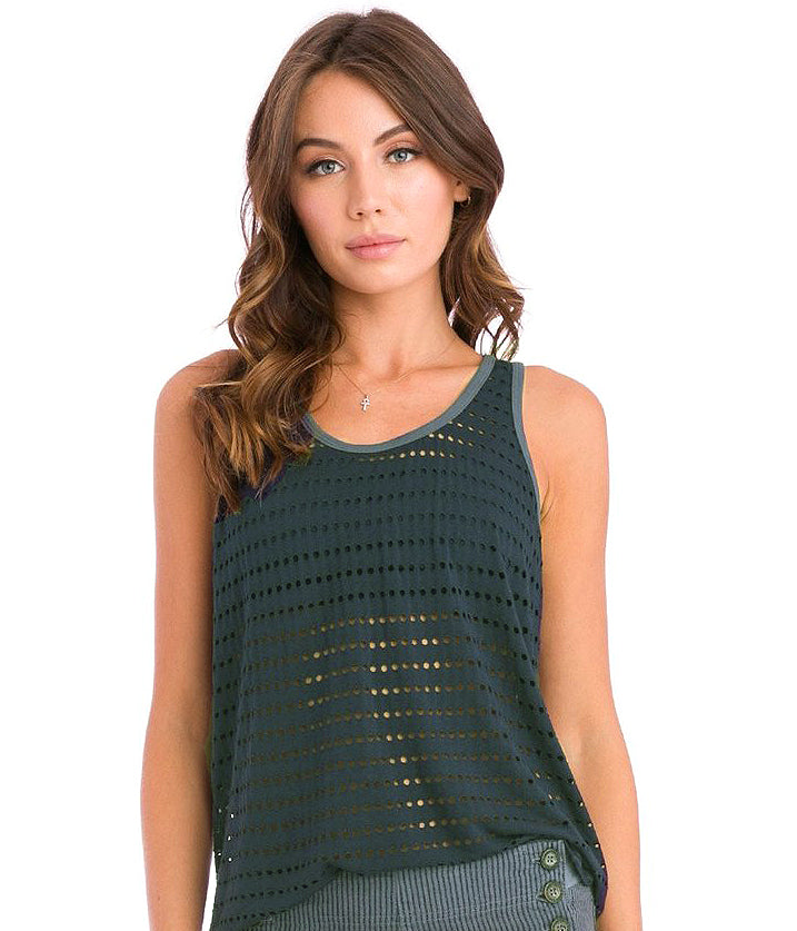 Slouchy 'Holey' Racerback Tank