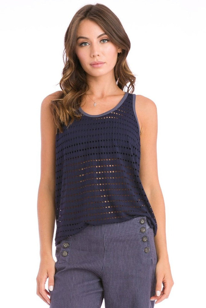 Slouchy 'Holey' Racerback Tank