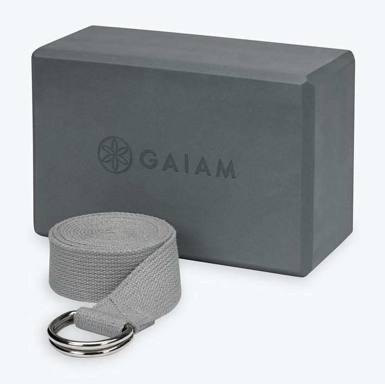 Gaiam Essentials Block & Strap Combo – Pranachic