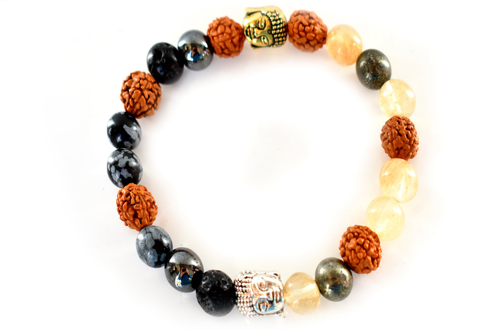 Sun Buddha Moon Buddha - Yin Yang Bracelet - Pranachic