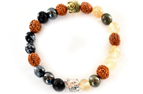 Sun Buddha Moon Buddha - Yin Yang Bracelet - Pranachic