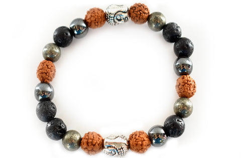 Dark of the Moon Buddha Yin Bracelet - Pranachic