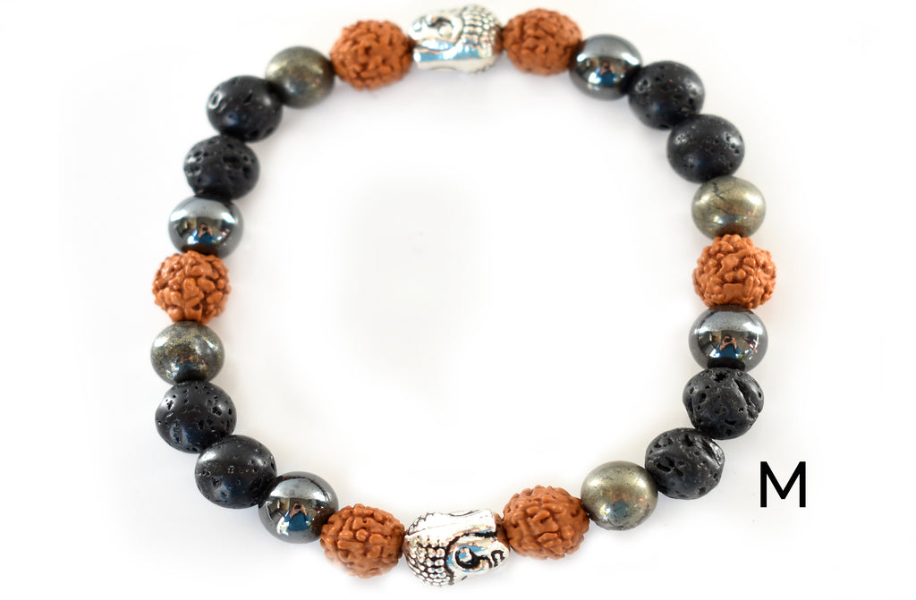 Dark of the Moon Buddha Yin Bracelet - Pranachic