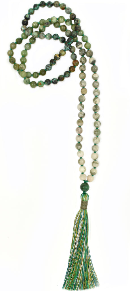 TRUE HEART OMBRE - Green Heart Chakra Ombre Mala