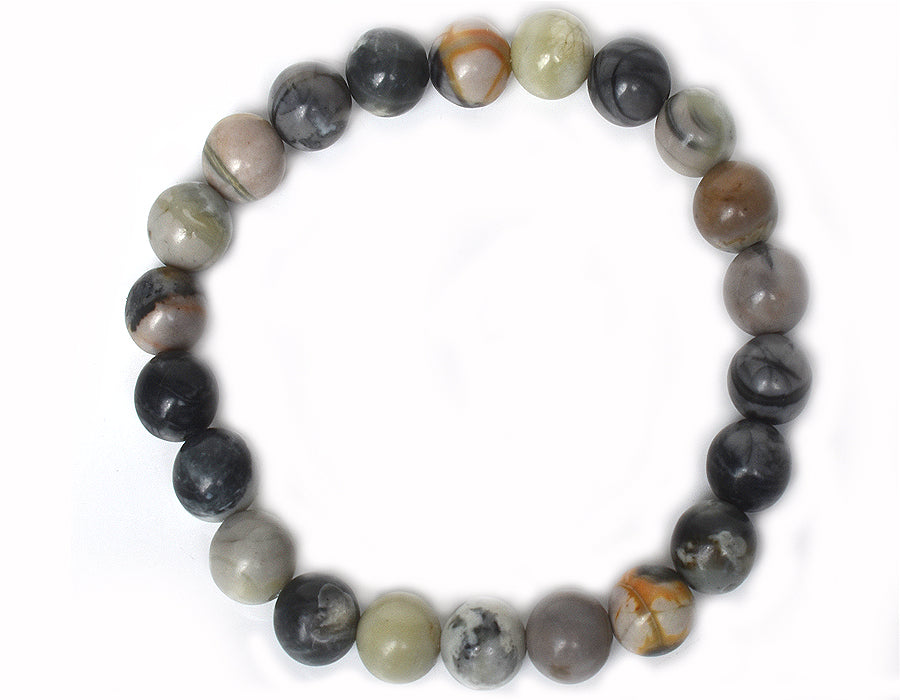 Yin Yang Balance - Picasso Jasper bracelet