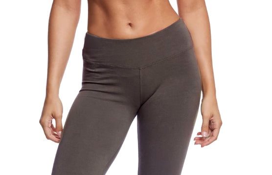 Flat Waist Lace Back Ankle Leggings - Pranachic