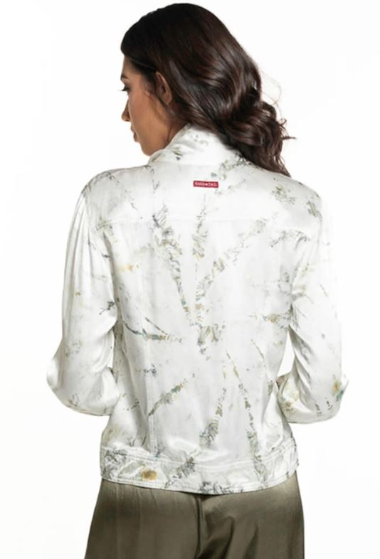 Satin Jean Jacket