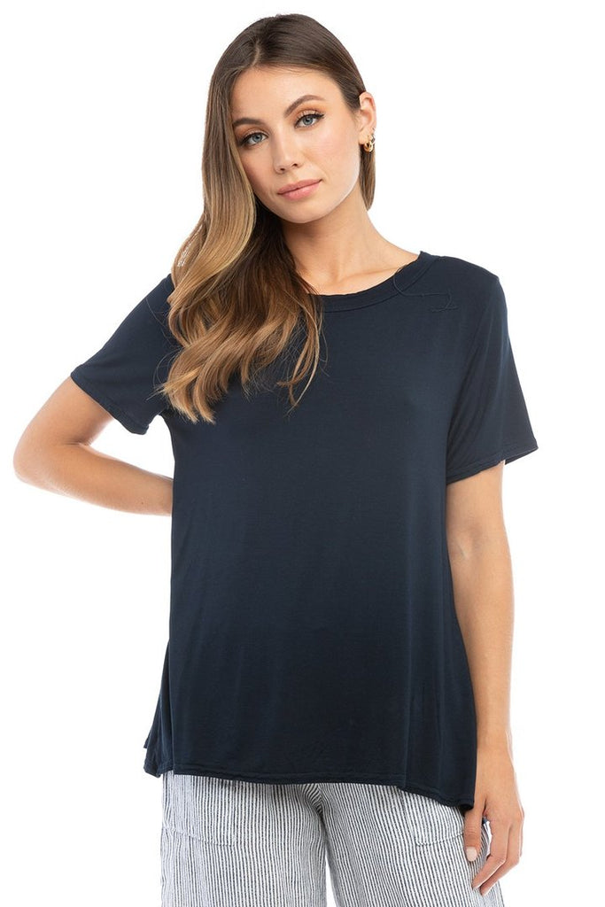 A Line Scoop Neck T