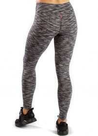 Space Dye Black Ankle Leggings - Pranachic