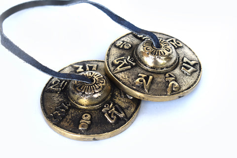 Handcrafted Tibetan Meditation Cymbals (Tingsha) - Pranachic