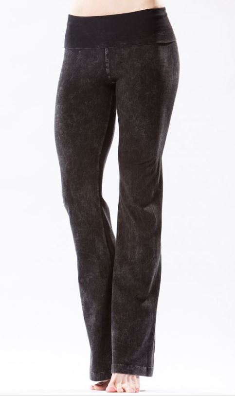 Rolldown Mineral Wash Bootleg Flares - Pranachic