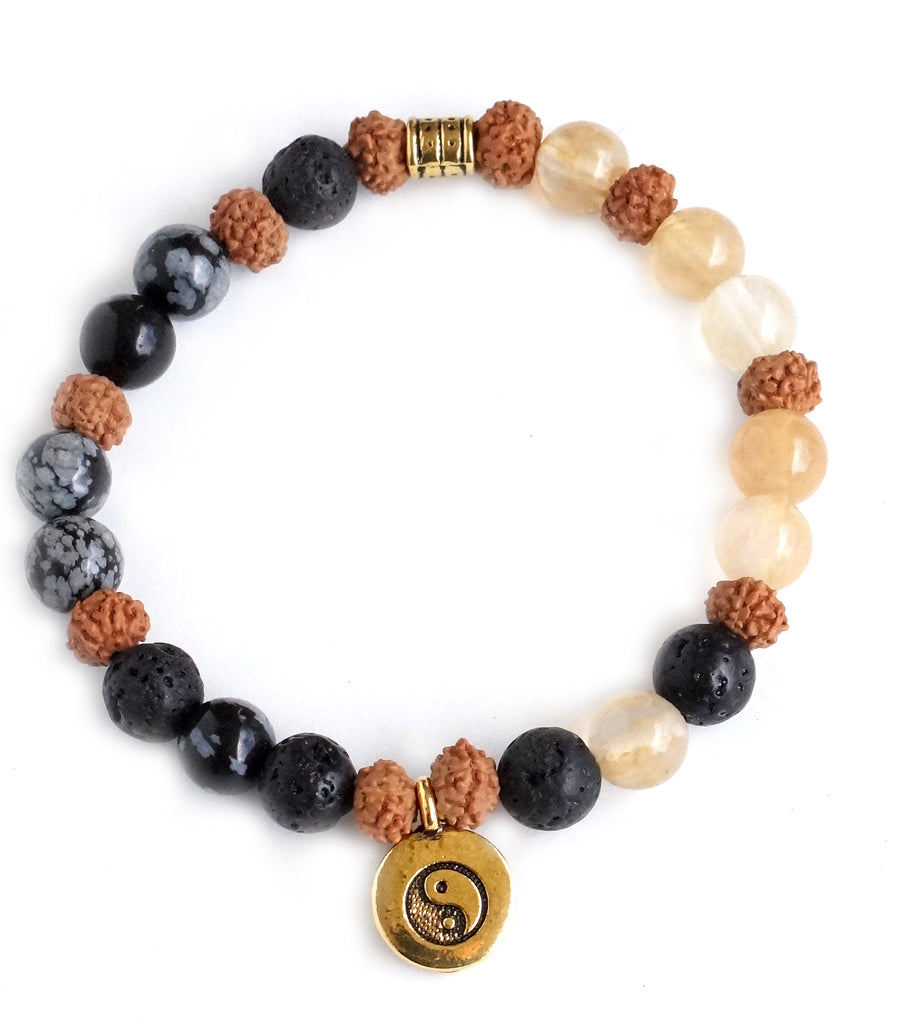 Daylight & Midnight - Yin Yang Bracelet - Pranachic