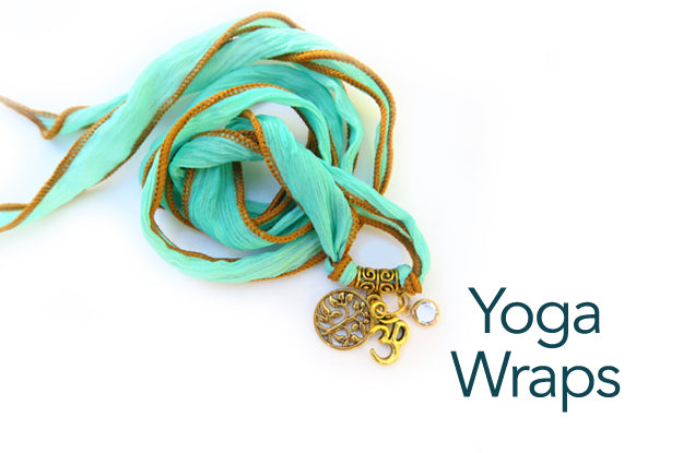hand-dyed silk ribbons embellished with inspirational charms