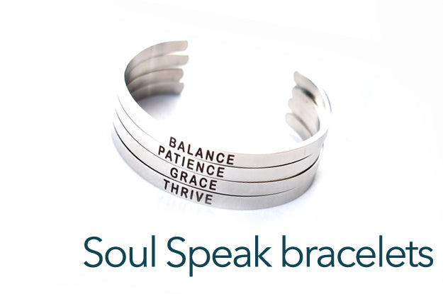 SoulSpeak bracelets - wear your soul messages everyday to inspire you