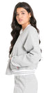 Baseball Fleece Bomber