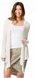 Knit Long Sleeve Drape Cardi