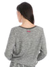 Crop Long Sleeve Sweater Slub Tee