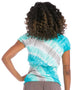 Ruched Back T with Wave Wash Tie Dye