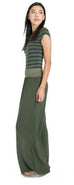 Flat Waist Wide Leg Pant