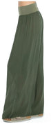 Flat Waist Wide Leg Pant