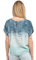 Short Sleeve Tie Front Top - with Tie Dyes