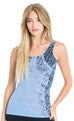 Classic Sexy Tank with Butterfly Wing, Lizard & Stormwash Tie Dyes