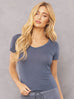 Slub V Neck T