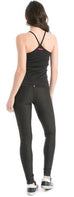 Micro Stripe Performance Rolldown Ankle Leggings