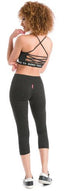 Micro Stripe Performance Capri Leggings