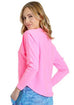 Hi Lo Crop Dolman T in Baby Ribbed Cotton