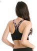 Ottoman Cotton Double V Sports Bra - with Tie Dye