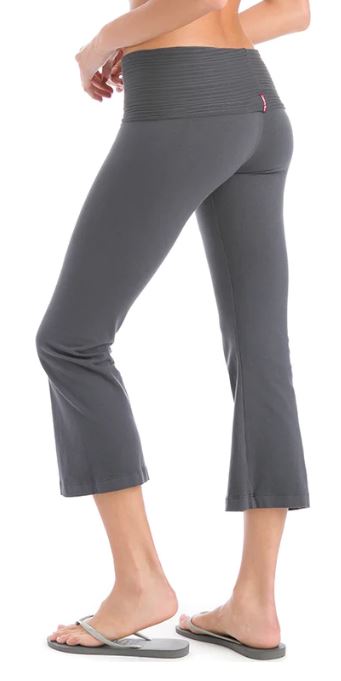 Roll Down Knee Legging (Style W-394, Black) by Hard Tail Forever